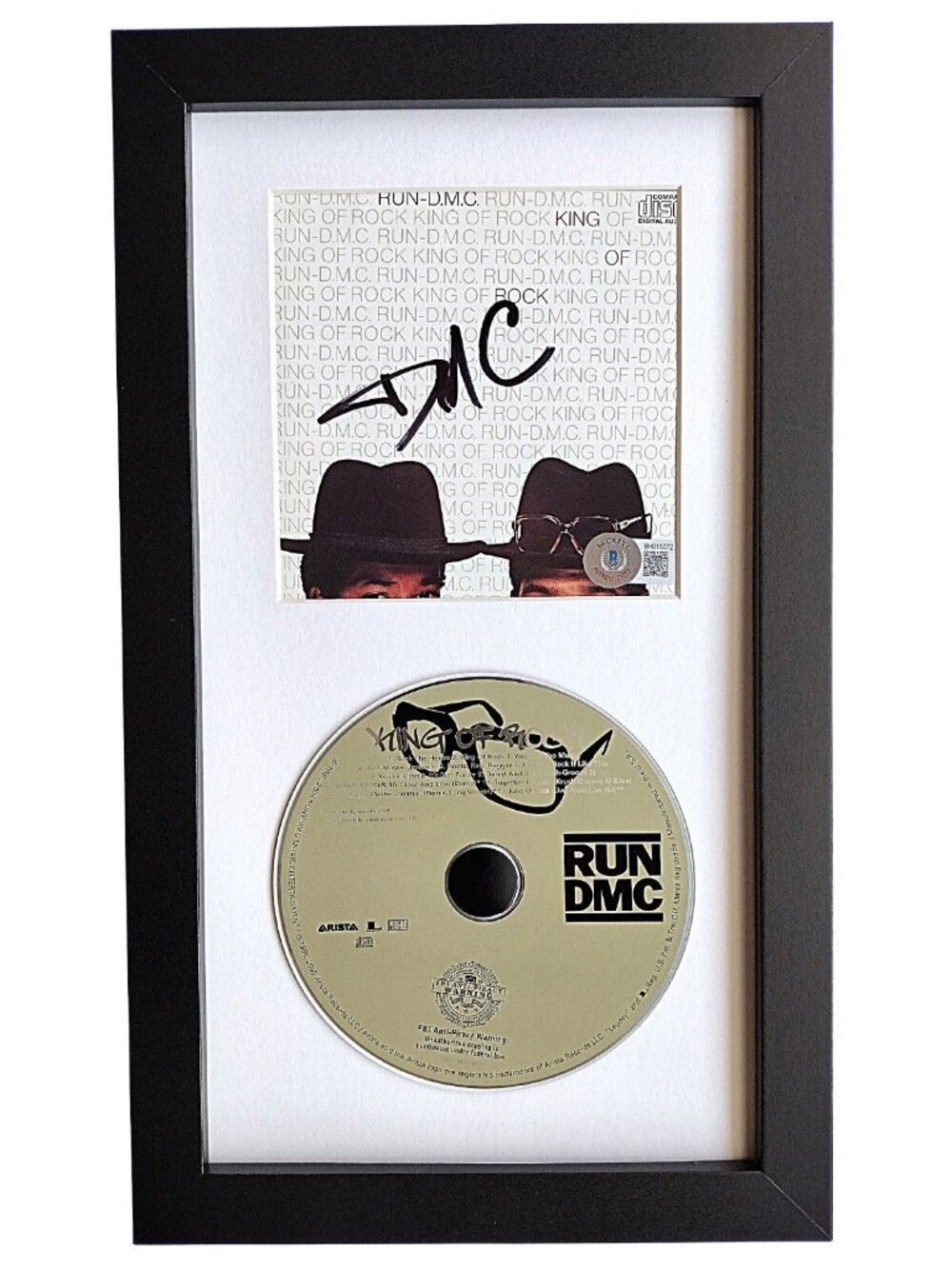 Darryl McDaniels Signed King of Rock Run DMC Framed CD Beckett
